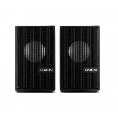 Компьютерная акустика, колонки SVEN 340, 2.0, мощность 6 Вт, USB, черный
