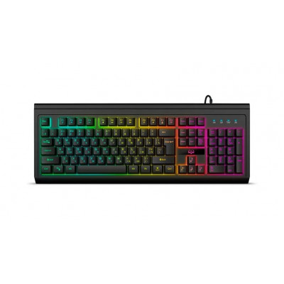 Клавиатура игровая проводная SVEN KB-G8400, 104кл, RGB-подсветка, черный