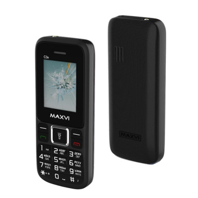 Мобильный телефон Maxvi C3n, 2 sim-карты, 800мАч, Black