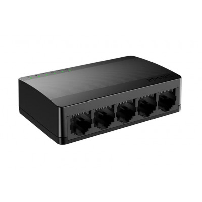 Неуправляемый коммутатор 5 портов Tenda SG105 10/100/1000 Мбит/сек, черный