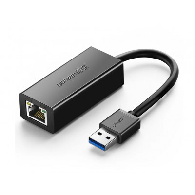 Адаптер USB 3.0 UGreen CR111 Gigabit Ethernet Adapter, черный