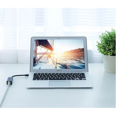Адаптер USB 3.0 UGreen CR111 Gigabit Ethernet Adapter, черный