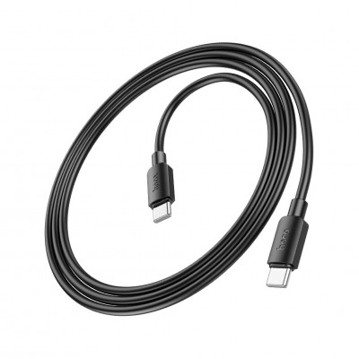 Кабель для зарядки Hoco X96 Hyper FC 60W, 3A, Type-C - Type-C, 1м, черный