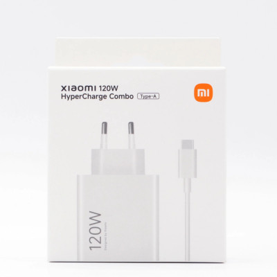 Зарядное устройство Xiaomi MDY-14-EE 120W HyperCharge Combo 1*Type-A, ORIGINAL, Global, белый Зарядное устройство Xiaomi MDY-14-EE 120W HyperCharge Combo 1*Type-A, ORIGINAL, Global, белый