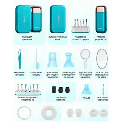 Ушная палочка умная Xiaomi Bebird Visual Ear Picking Device Bebird 3 Ultra, зеленый