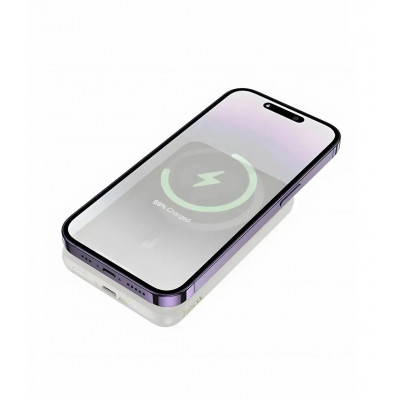 Внешний аккумулятор, Power Bank 10000 mAh Hoco J141 Grace PD20W MagSafe Type-C/Type-C, белый