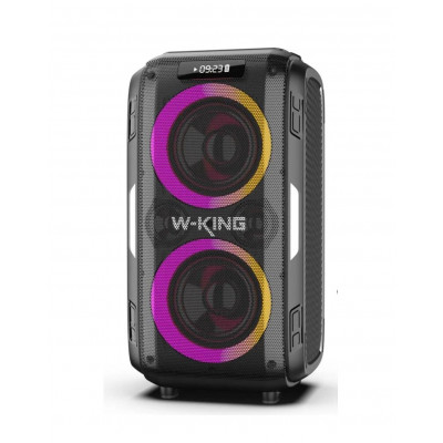 Напольная портативная колонка W-King T9 PRO Amazon, 120W, BT5.0, USB, AUX, TF, IPX5, 18000mAh,черный
