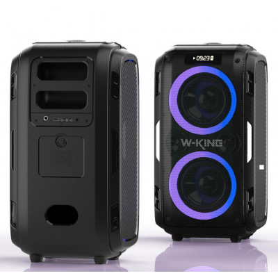 Напольная портативная колонка W-King T9 PRO Amazon, 120W, BT5.0, USB, AUX, TF, IPX5, 18000mAh,черный