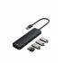 Хаб Baseus UltraJoy Series 4-Port HUB Lite, USB-A на USB-A 3.0*4 (B0005280B111-00). черный Хаб Baseus UltraJoy Series 4-Port HUB Lite, USB-A на USB-A 3.0*4 (B0005280B111-00). черный